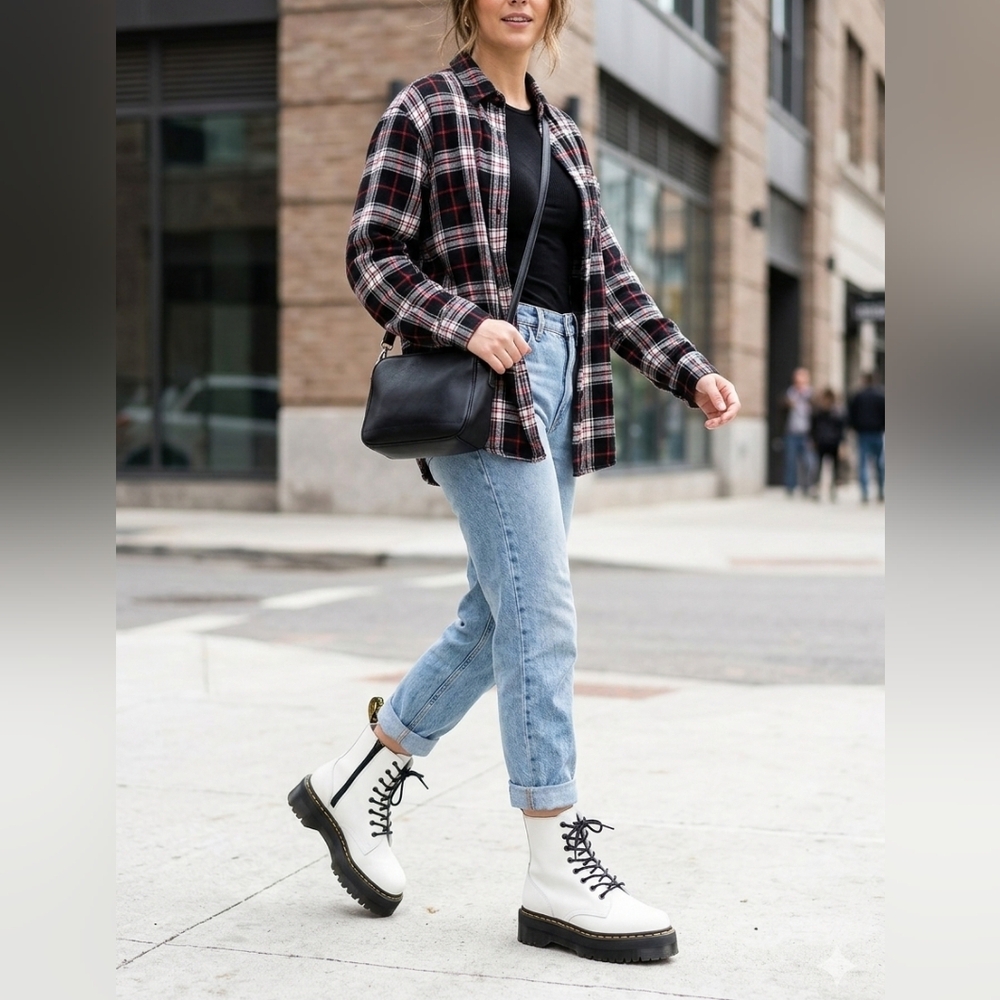 Dr. Martens White Jadon Platform Boots — NWOB - Picture 2 of 7